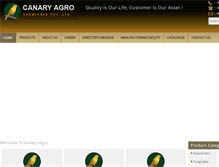 Tablet Screenshot of canaryagro.com